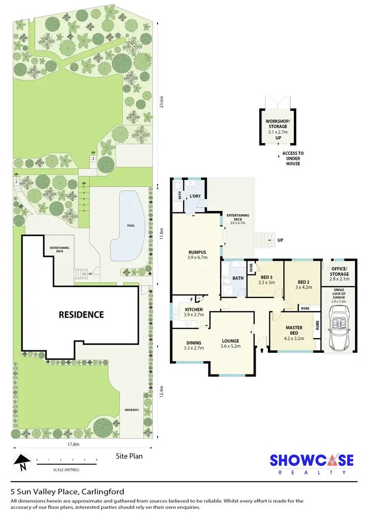 Floorplan of Homely house listing, 5 Sun Valley Pl, Carlingford NSW 2118