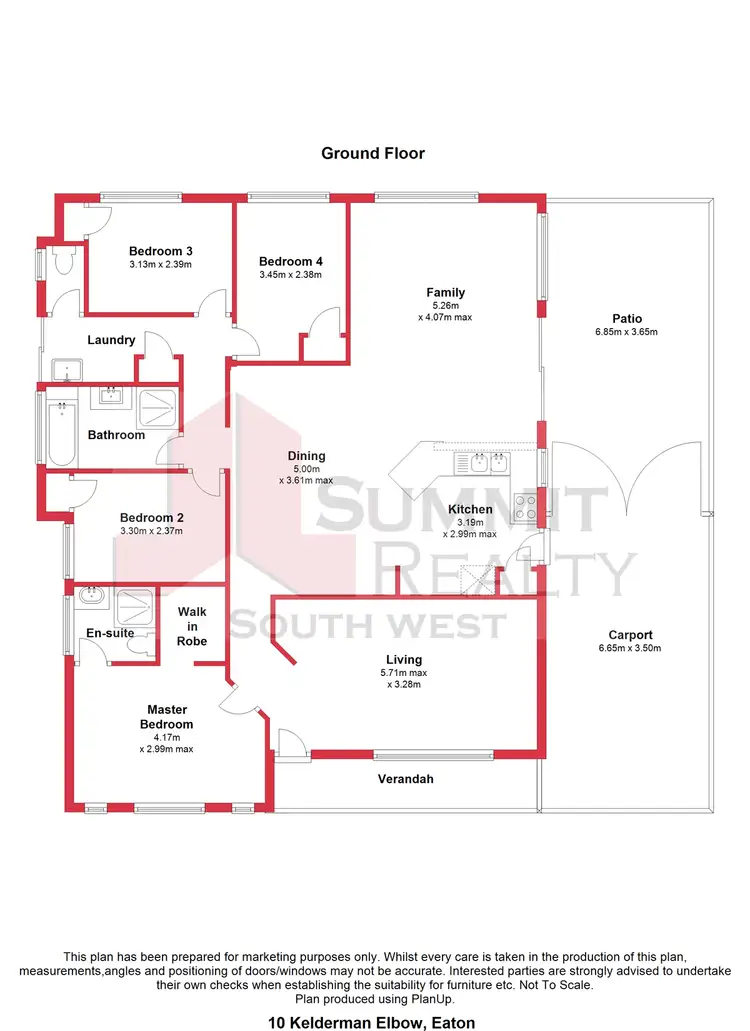 Floorplan of Homely house listing, 10 Kelderman Elbow, Eaton WA 6232