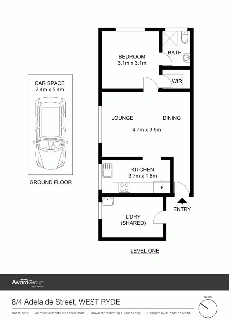 Floorplan of Homely unit listing, 8/4 Adelaide Street, West Ryde NSW 2114