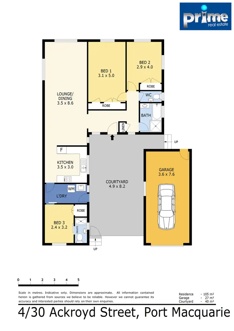 Floorplan of Homely villa listing, 4/30 Ackroyd Street, Port Macquarie NSW 2444