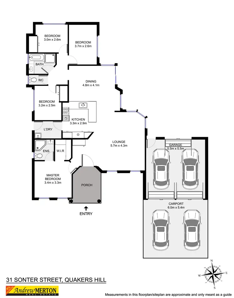 Floorplan of Homely house listing, 31 Sonter Street, Quakers Hill NSW 2763