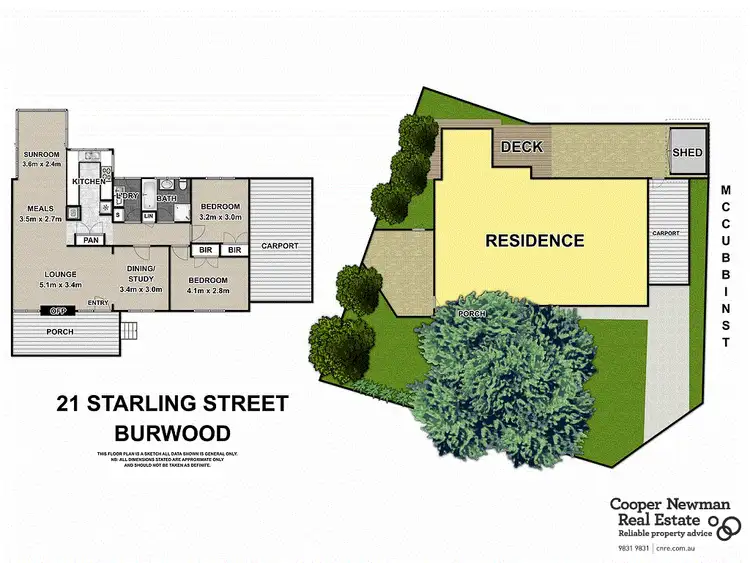 Floorplan of Homely house listing, 21 Starling Street, Burwood VIC 3125