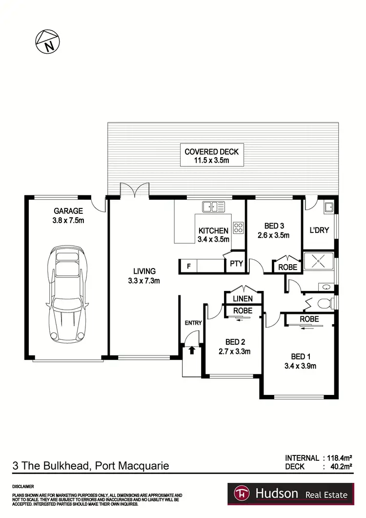 Floorplan of Homely house listing, 3 The Bulkhead, Port Macquarie NSW 2444