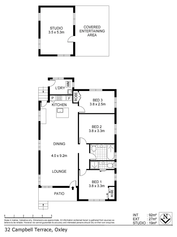 Floorplan of Homely house listing, 32 Campbell Terrace, Oxley QLD 4075