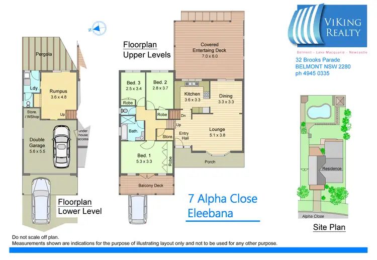Floorplan of Homely house listing, 7 Alpha Close, Eleebana NSW 2282