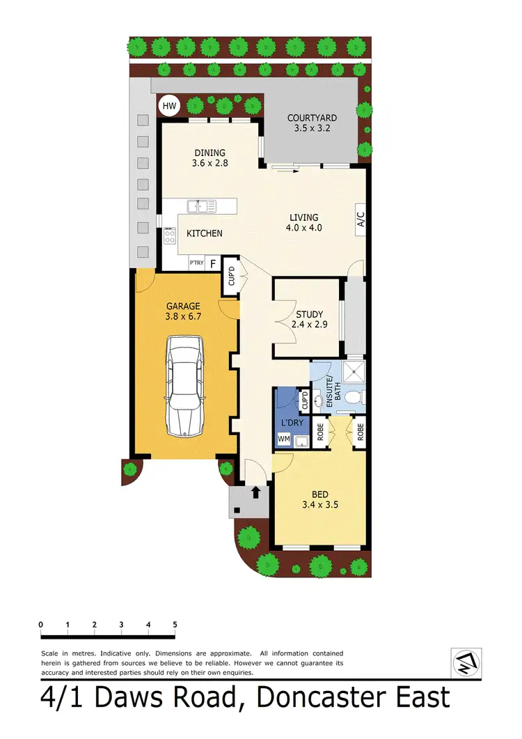Floorplan of Homely unit listing, 4/1 Daws Road, Doncaster East VIC 3109