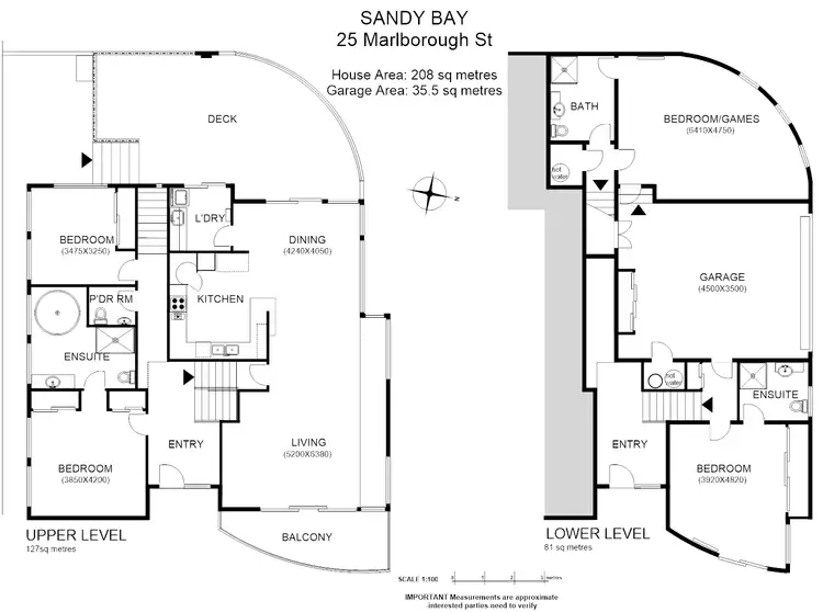 Floorplan of Homely house listing, 1/25 Marlborough St, Sandy Bay TAS 7005