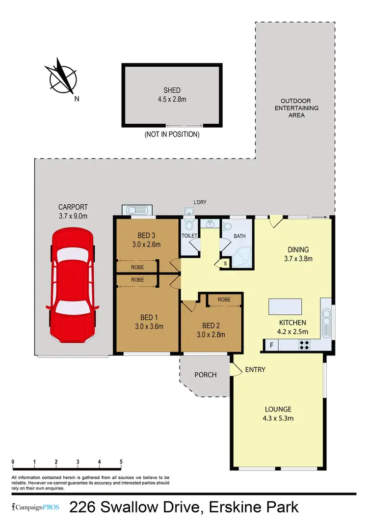 Floorplan of Homely house listing, 226 Swallow Drive, Erskine Park NSW 2759