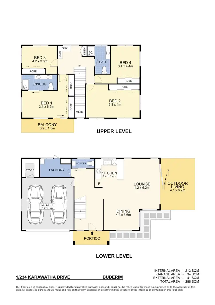 Floorplan of Homely house listing, 1/234 Karawatha Drive, Buderim QLD 4556