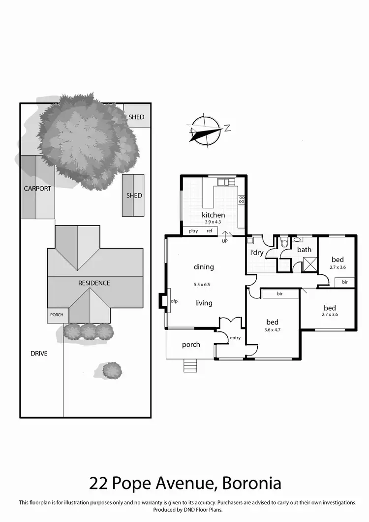 Floorplan of Homely house listing, 22 Pope Avenue, Boronia VIC 3155