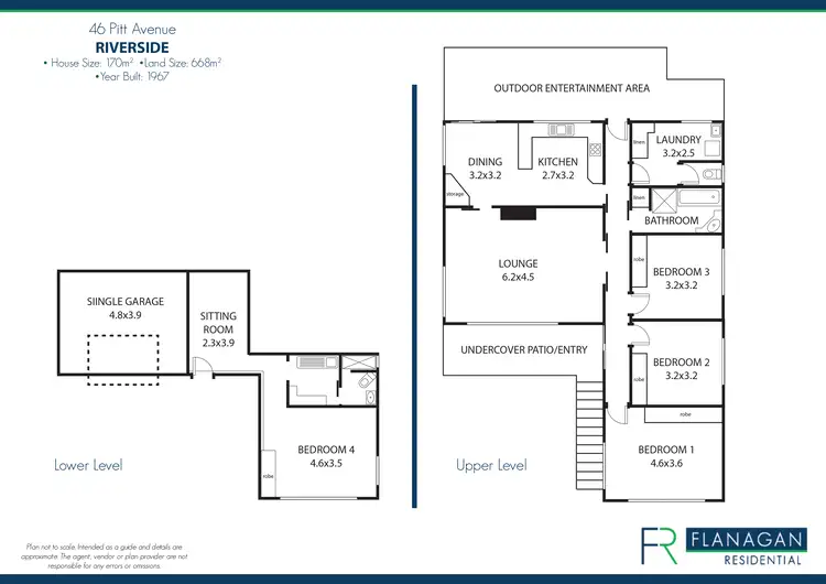 Floorplan of Homely house listing, 46 Pitt Avenue, Riverside TAS 7250