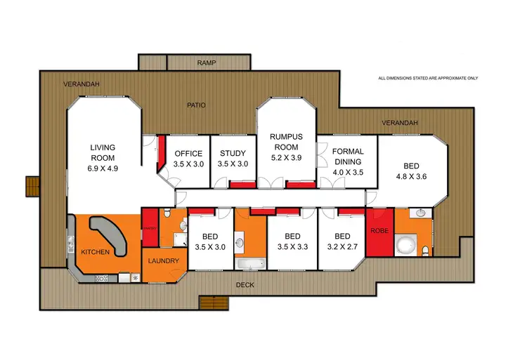 Floorplan of Homely rural property listing, 119 Boisdale Street, Maffra VIC 3860
