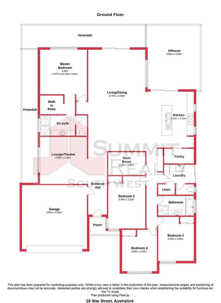 Floorplan of Homely house listing, 26 Star Street, Australind WA 6233