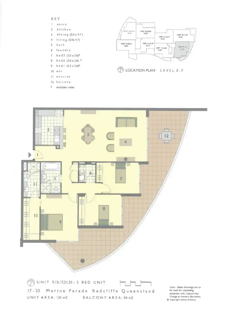 Floorplan of Homely unit listing, 13/17-23 Marine Pde, Redcliffe QLD 4020