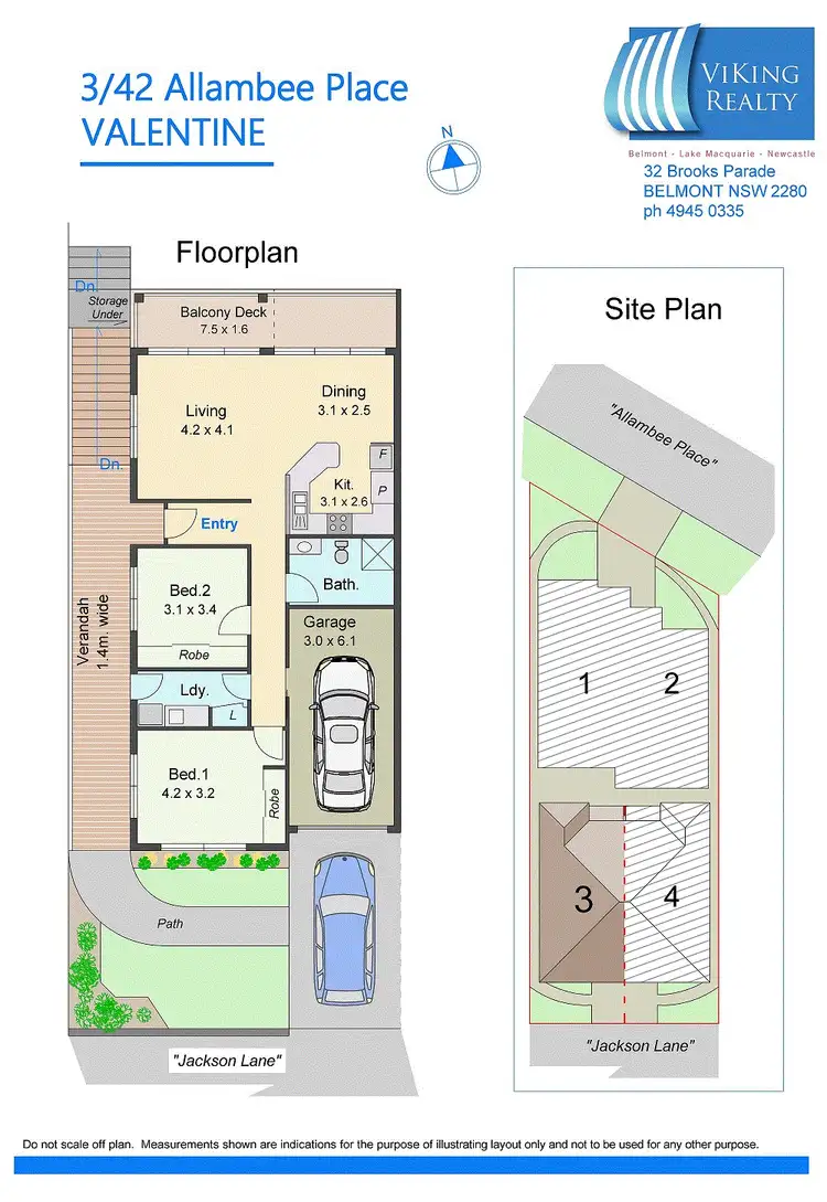 Floorplan of Homely unit listing, 3/42 Allambee Place, Valentine NSW 2280
