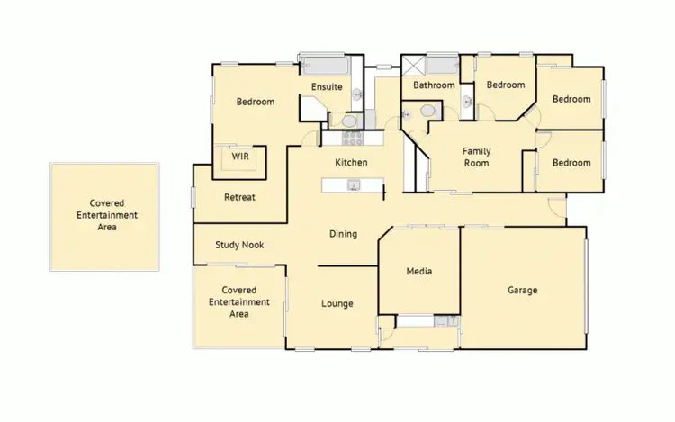 Floorplan of Homely house listing, 5 Fairview Court, Mooloolah Valley QLD 4553