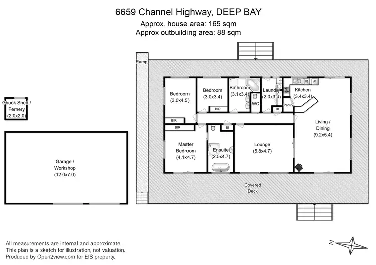 Floorplan of Homely house listing, 6659 Channel Hwy, Deep Bay TAS 7112