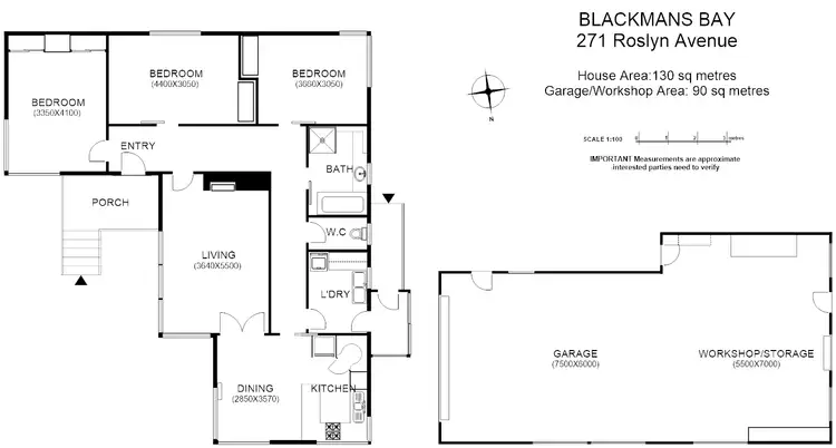 Floorplan of Homely house listing, 271 Roslyn Ave, Blackmans Bay TAS 7052