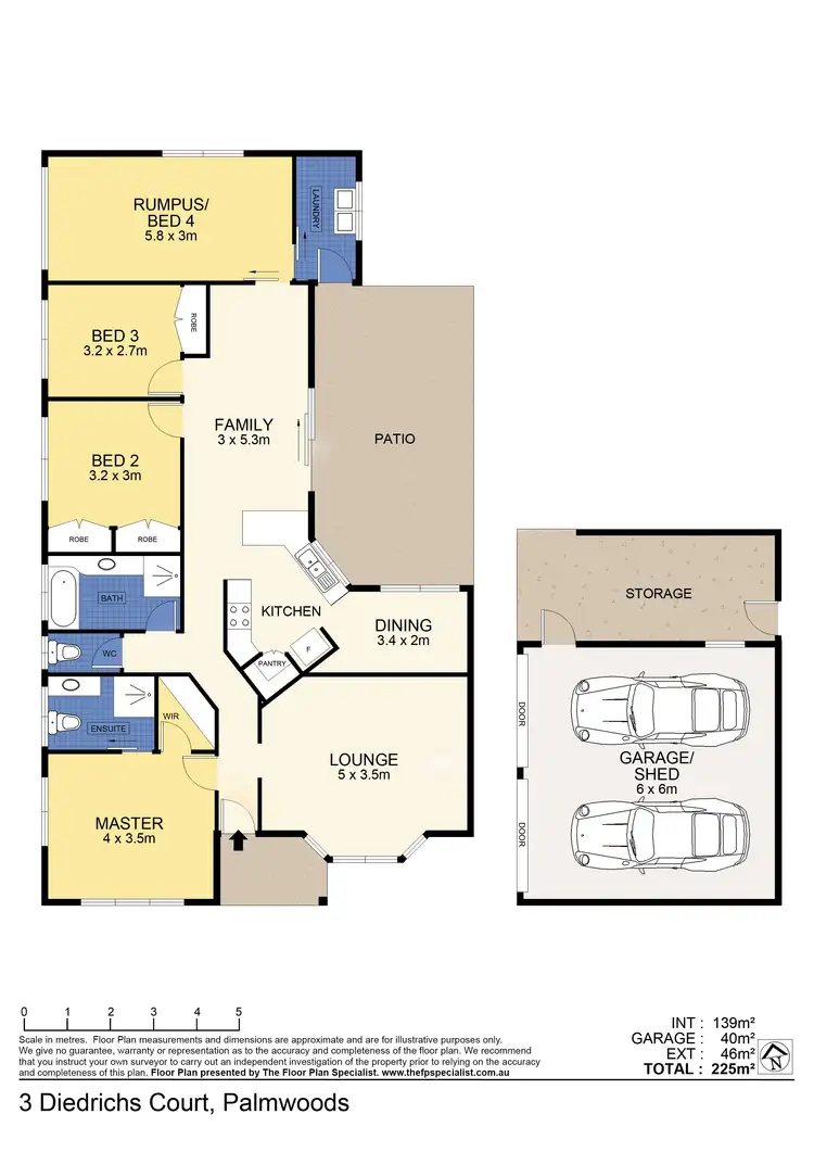 Floorplan of Homely rural property listing, 3 DIEDRICHS Court, Palmwoods QLD 4555