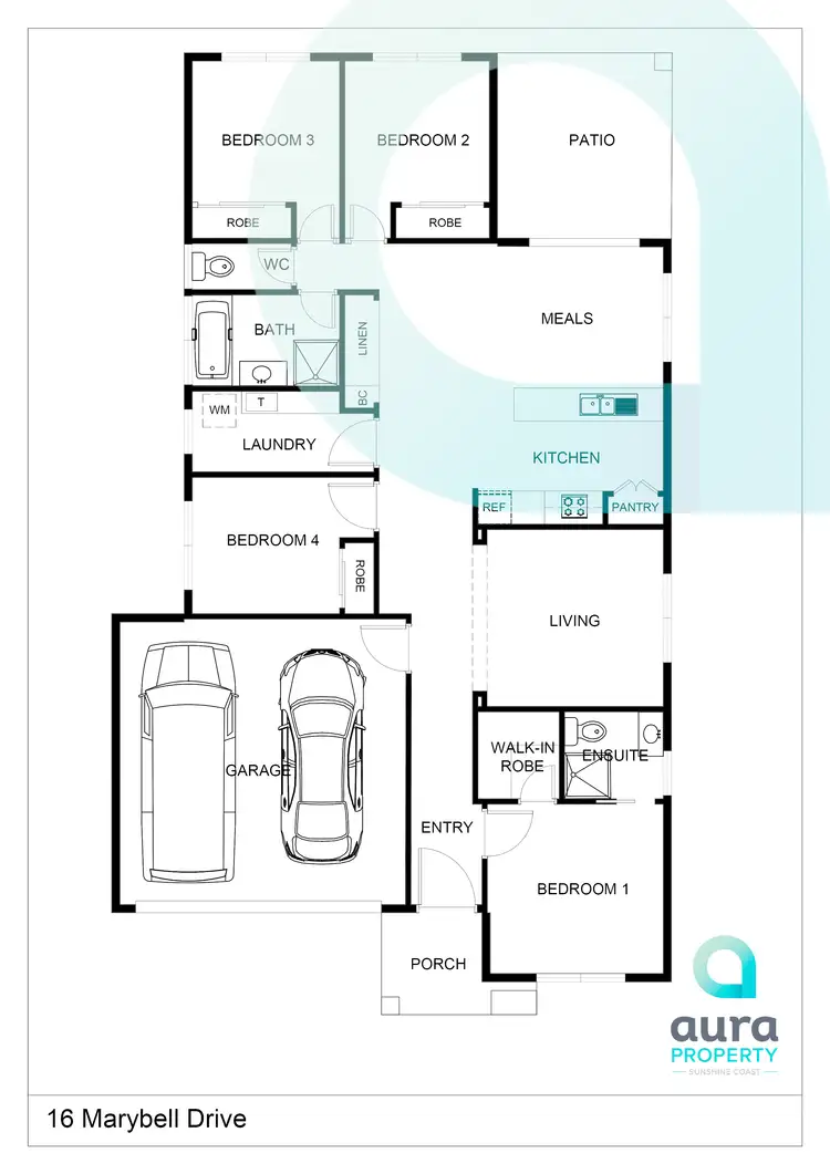 Floorplan of Homely house listing, 16 Marybell Dr, Caloundra West QLD 4551