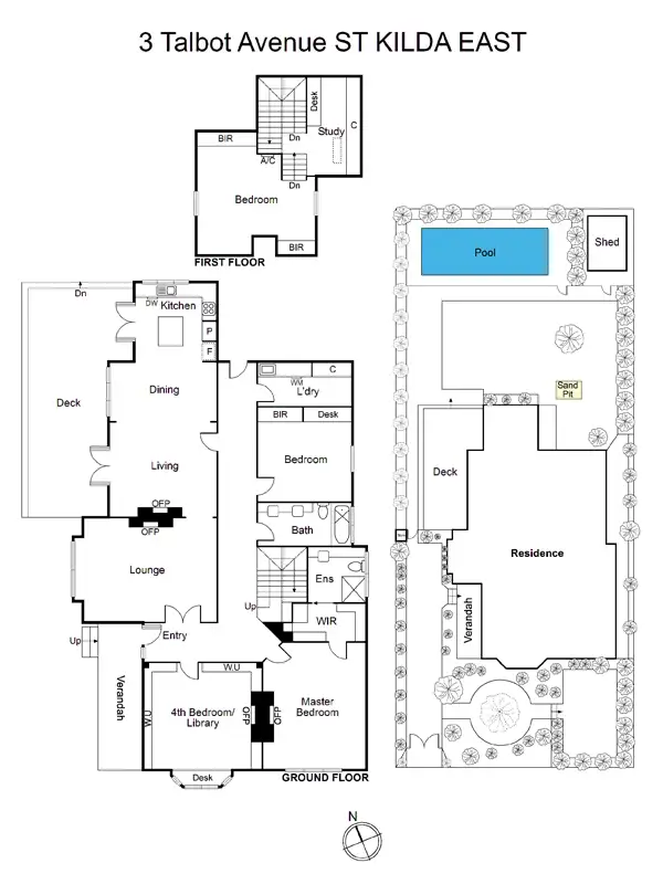 Floorplan of Homely house listing, 3 Talbot Avenue, St Kilda East VIC 3183