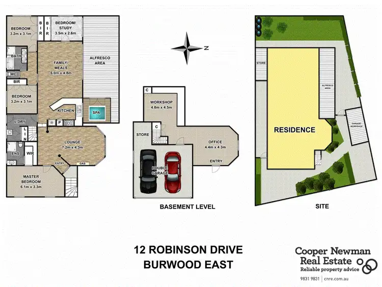 Floorplan of Homely house listing, 12 Robinson Drive, Burwood East VIC 3151