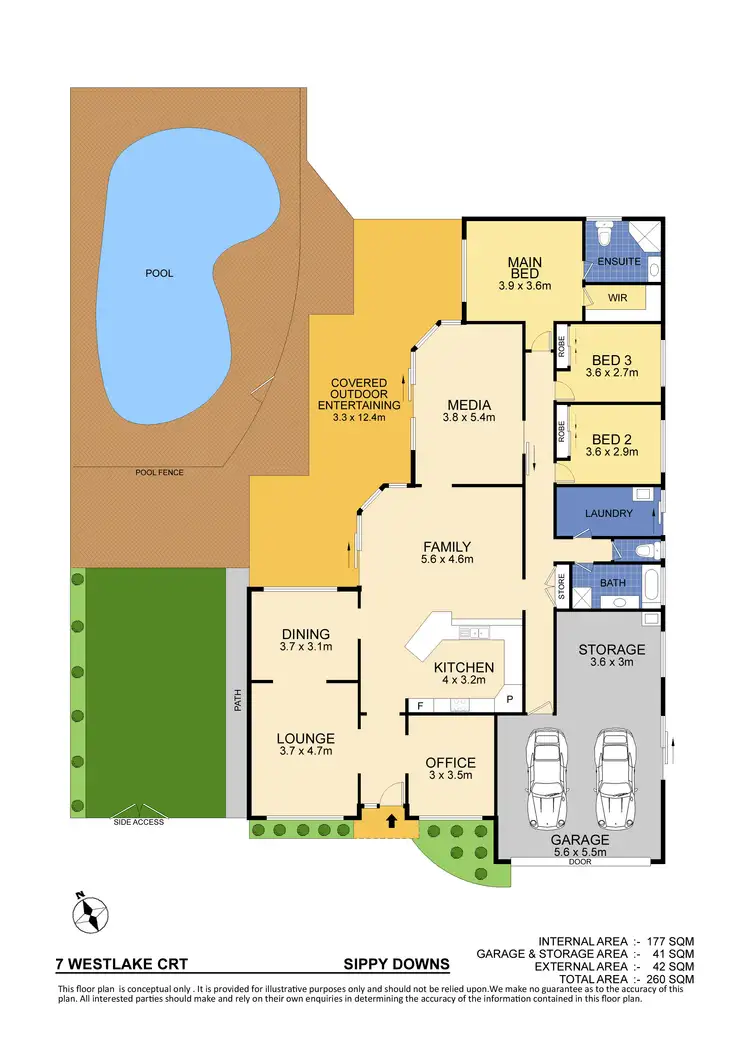 Floorplan of Homely house listing, 7 Westlake Court, Sippy Downs QLD 4556