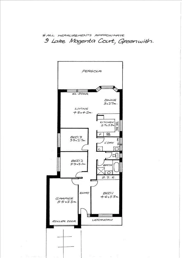 Floorplan of Homely house listing, 9 Lake Magenta Court, Greenwith SA 5125