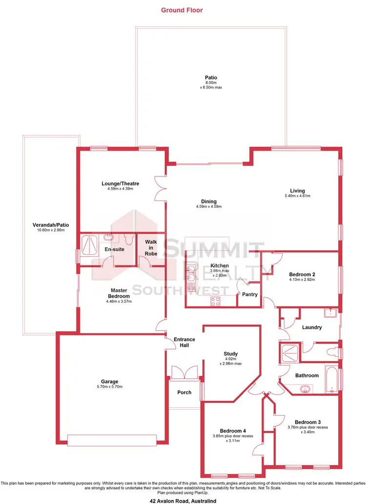 Floorplan of Homely house listing, 42 Avalon Road, Australind WA 6233