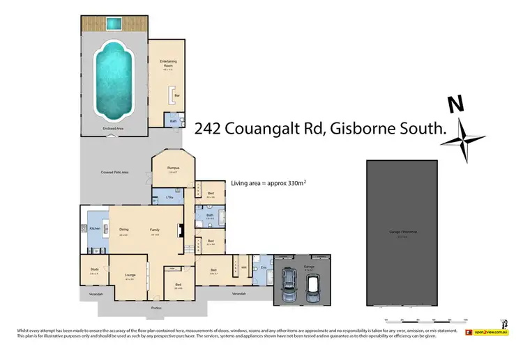 Floorplan of Homely house listing, 242 Couangalt Road, Gisborne South VIC 3437