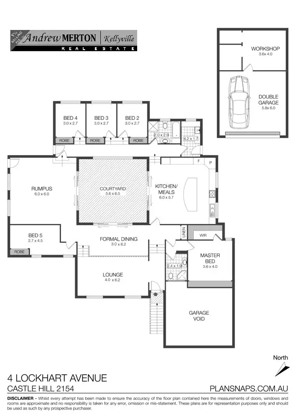 Floorplan of Homely house listing, 4 Lockhart Avenue, Castle Hill NSW 2154