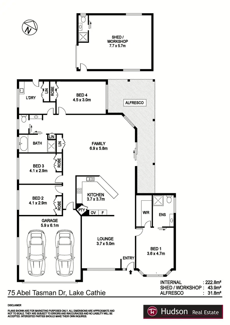 Floorplan of Homely house listing, 75 Abel Tasman Drive, Lake Cathie NSW 2445