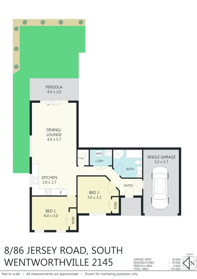 Floorplan of Homely villa listing, 8/86 Jersey Rd, South Wentworthville NSW 2145