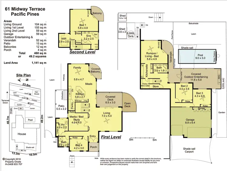 Floorplan of Homely house listing, 61 Midway Terrace, Pacific Pines QLD 4211