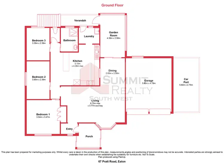 Floorplan of Homely house listing, 67 Pratt Road, Eaton WA 6232