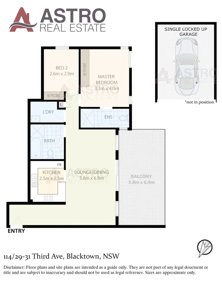 Floorplan of Homely unit listing, 114/21-29 Third Ave, Blacktown NSW 2148