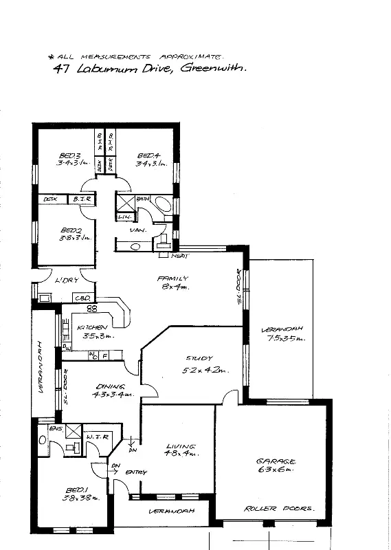 Floorplan of Homely house listing, 47 Laburnum Drive, Greenwith SA 5125