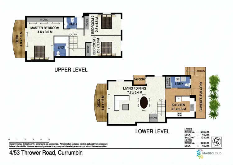 Floorplan of Homely unit listing, 4/53 Thrower Drive, Currumbin QLD 4223