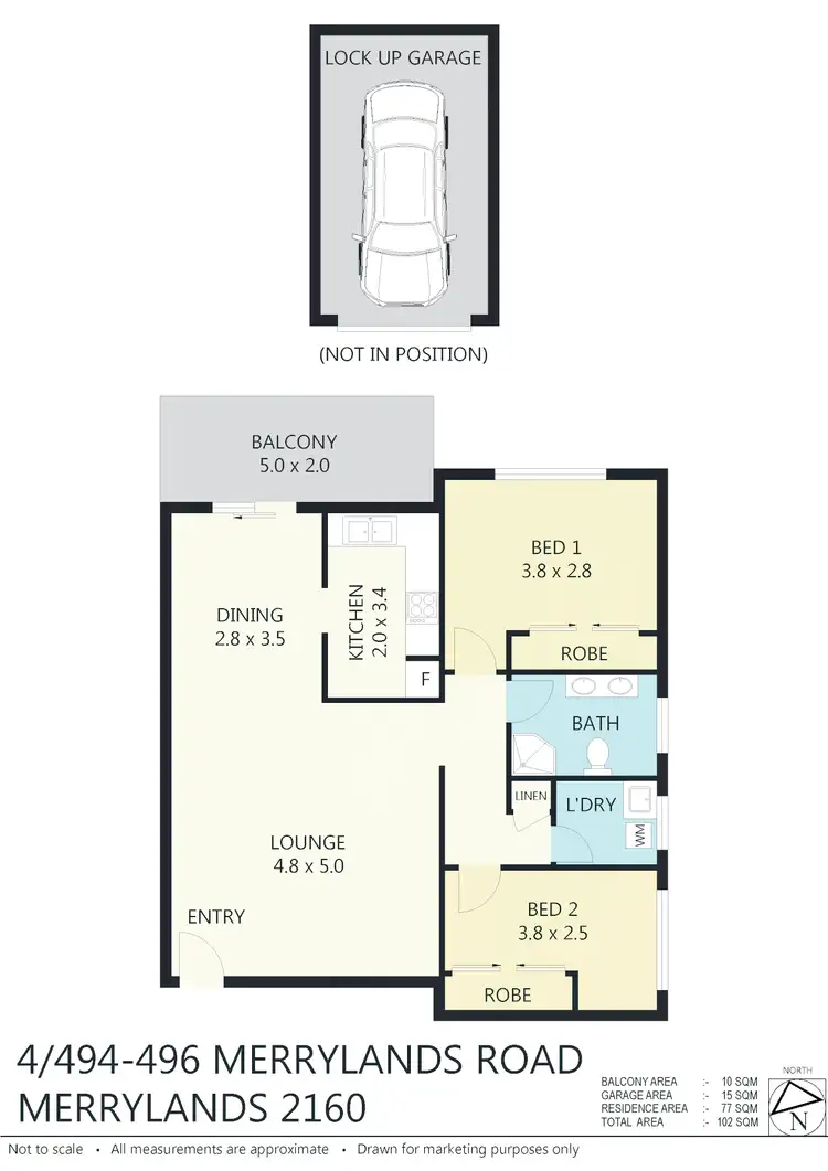 Floorplan of Homely unit listing, 4/494-496 Merrylands Rd, Merrylands NSW 2160