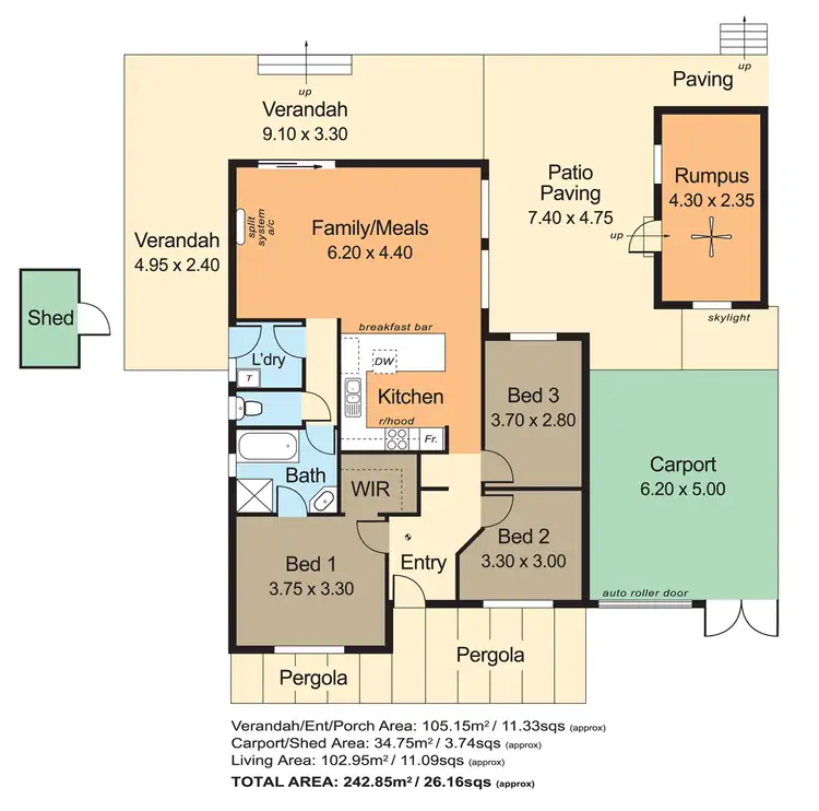 Floorplan of Homely house listing, 72 Fletcher Road, Mount Barker SA 5251