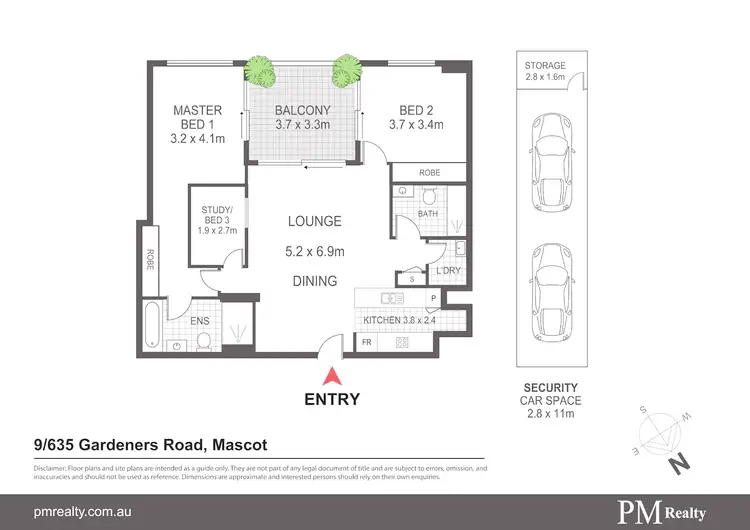 Floorplan of Homely apartment listing, 9/635 Gardeners Rd, Mascot NSW 2020