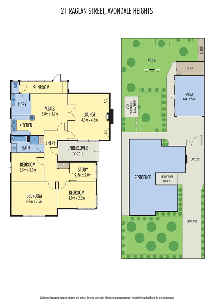 Floorplan of Homely house listing, 21 Raglan Street, Avondale Heights VIC 3034
