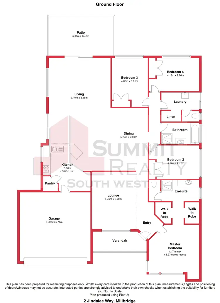 Floorplan of Homely house listing, 2 Jindalee Way, Millbridge WA 6232