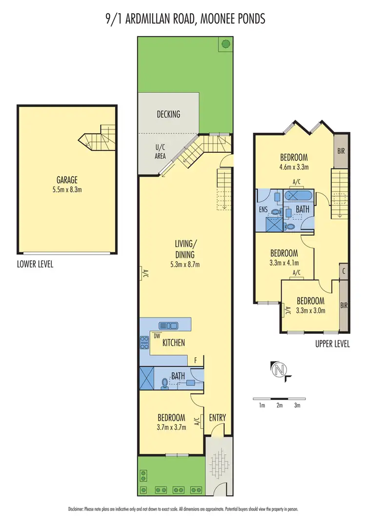 Floorplan of Homely townhouse listing, 9/1 Ardmillan Road, Moonee Ponds VIC 3039