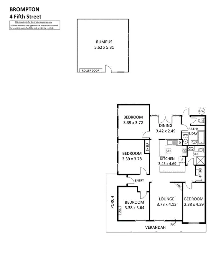 Floorplan of Homely house listing, 4 Fifth Street, Brompton SA 5007