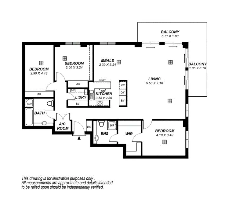 Floorplan of Homely apartment listing, 32/22 Liberman Close, Adelaide SA 5000