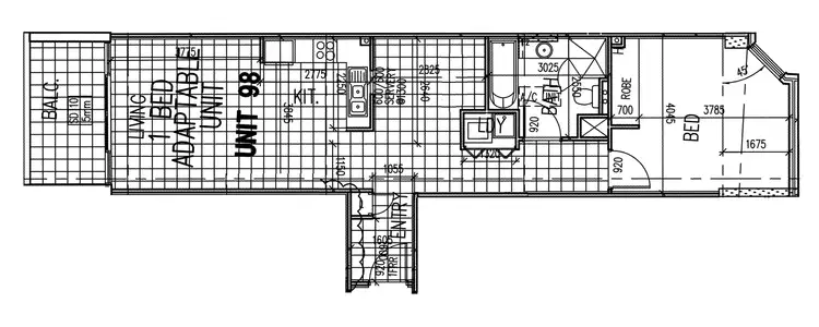 Floorplan of Homely apartment listing, 98/1 Brown Street, Ashfield NSW 2131