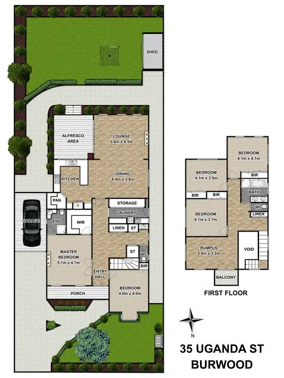 Floorplan of Homely house listing, 35 Uganda Street, Burwood VIC 3125