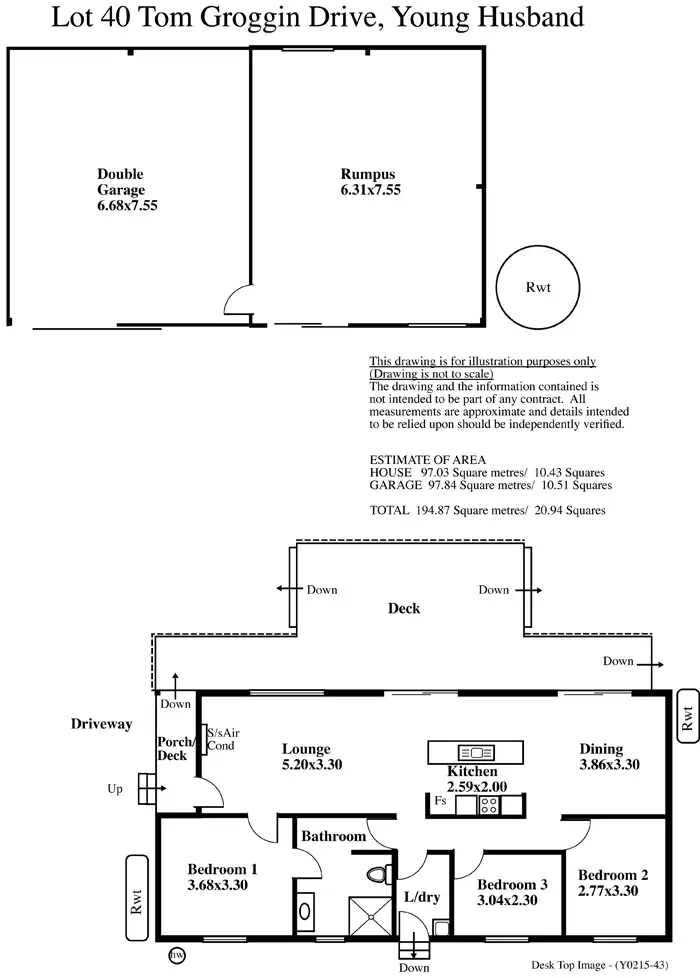 Floorplan of Homely house listing, LOT 40 Tom Groggin Drive, Younghusband SA 5238
