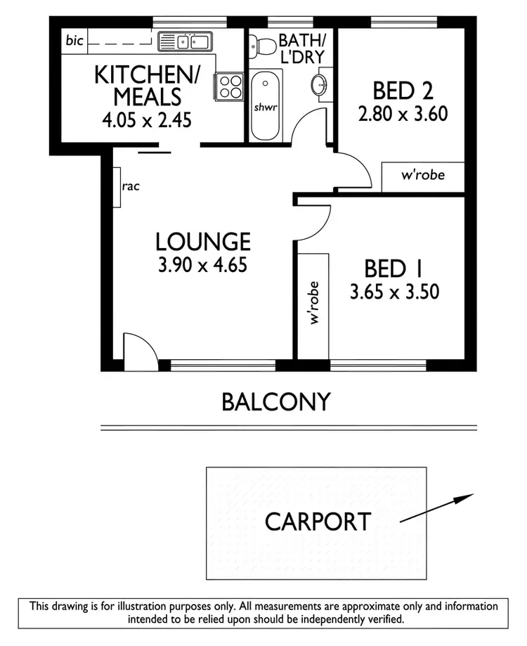 Floorplan of Homely unit listing, 5/58 Sutton Terrace, Marleston SA 5033